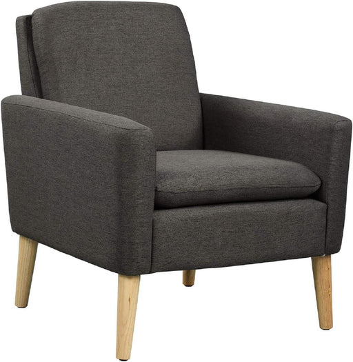 Comfy Modern Black Accent Armchair for Living Room