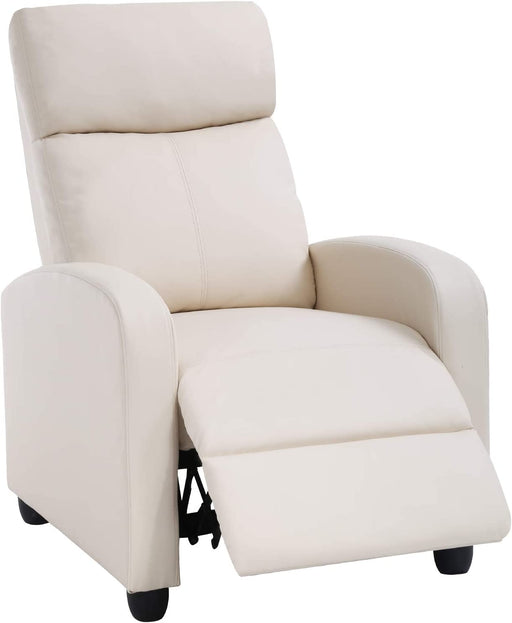 Living Room Home Theater Single Recliner Chair, Beige
