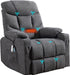 Power Lift Recliner Chair with Massage and Heat, Gray, Electric