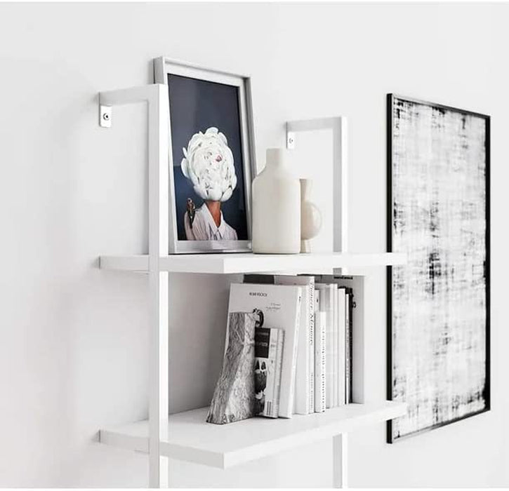 5-Tier Wall Mounted Bookcase with Open Shelves