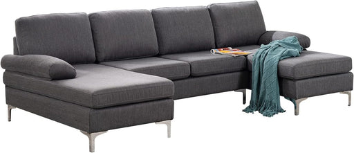 Modern U-Shaped Sectional Sofa with Chaise