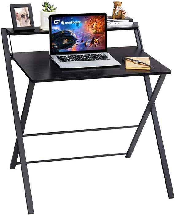 Foldable 2-Tier Desk for Small Spaces