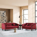 Burgundy Living Room Sectional Set