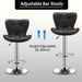 Modern Counter Height Swivel Bar Chairs, Set of 2