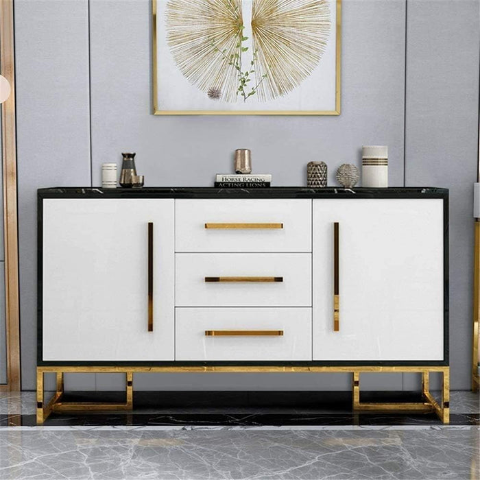 Storage Cabinet with Drawers Contemporary Sideboard Buffet