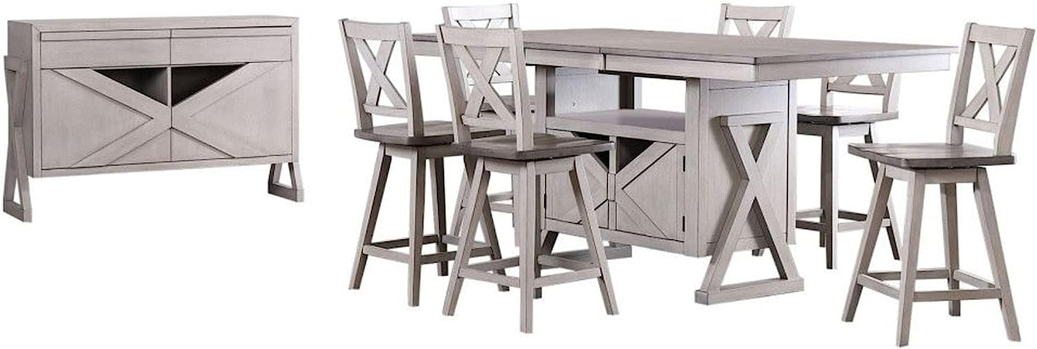 Figaro Counter Height Storage Dining Set