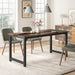 Large Rustic/Black Office Desk for Home