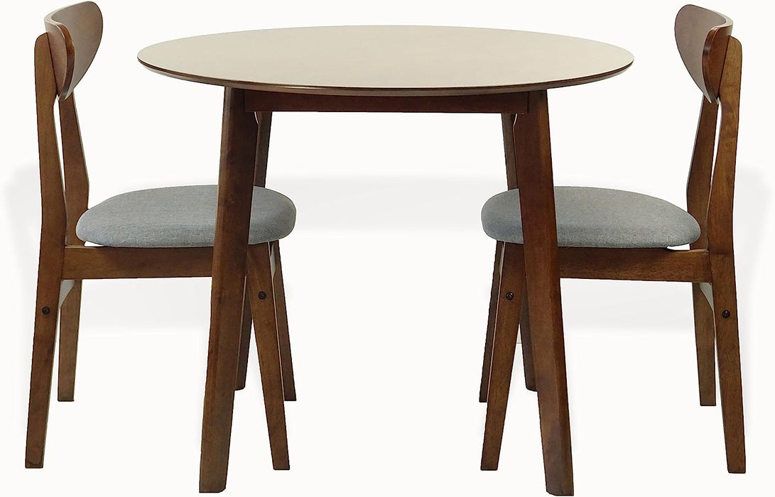Solid Wood round Table and Side Chairs Set
