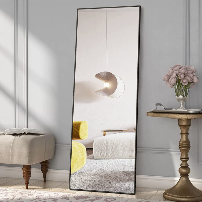 Boho Black Full Length Wall Mirror