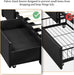 Full Size Leather Upholstered Platform Bed Frame, 3 Storage Drawers