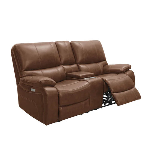 Flagg 77.5'' Leather Power Reclining Loveseat
