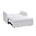 Convertible Loveseat with Pull Out Bed - White