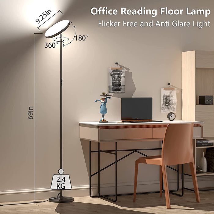 Double Side Lighting LED Floor Lamp with Remote