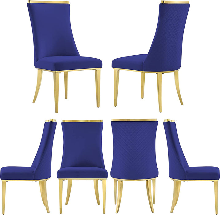 Royal blue dining discount chair