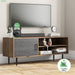 Black TV Stand with Storage for 50″ Tvs