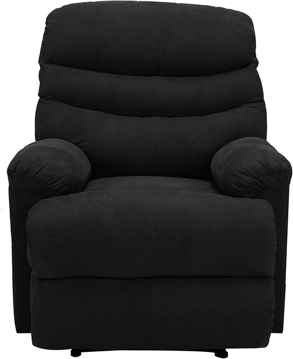 Recliner Sofa Chair, Fabric (Black)