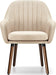 Set of 2 Beige Accent Dining Chairs