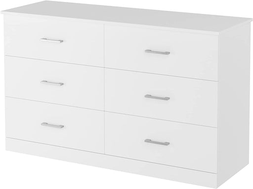 White 6-Drawer Floor Storage Cabinet