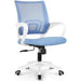 Ergonomic Blue Mesh Office Chair with Wheels
