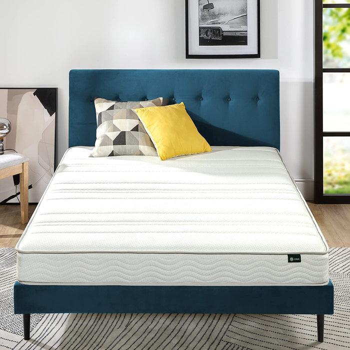 Off White Narrow Twin Mattress, 6 Inch