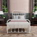 Twin XL Metal Bed Frame, Victorian Style