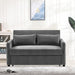 57″ Velvet Convertible Sofa Bed with Adjustable Backrest