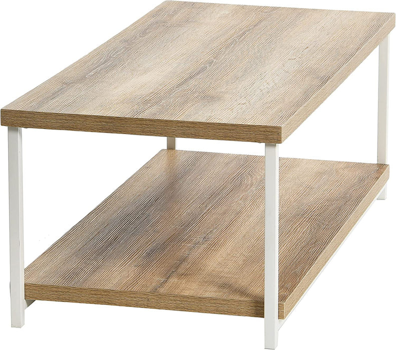 Coastal Oak Finish Coffee Table