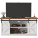65-Inch Farmhouse TV Stand with Sliding Barn Doors