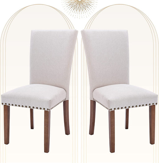 Beige Parsons Upholstered Chairs