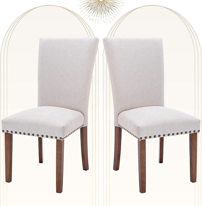 Beige Parsons Upholstered Chairs