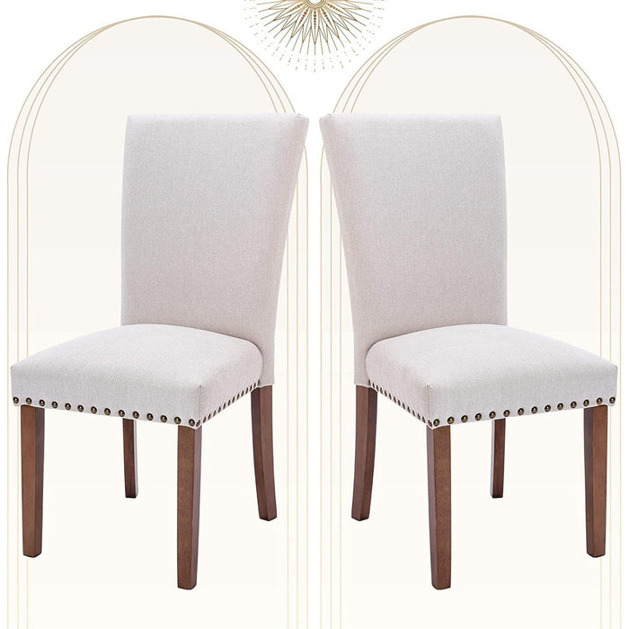 Beige Parsons Upholstered Chairs