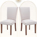 Beige Parsons Upholstered Chairs