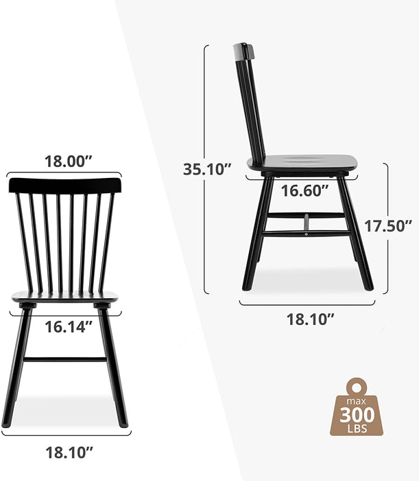 Black Windsor Spindle Chairs