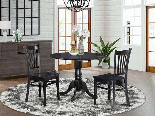 DLGR3-BLK-W Dining Table Set