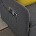 Gray Loveseat Sofa with Pull-Out Bed