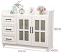 White Wood Dining Room Buffet Server Sideboard