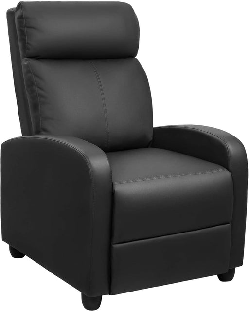 Recliner Chair, Home Theater Seating, Black, Padded Cushion