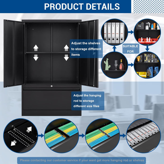 Lockable Metal Cabinets for Home Office Filing