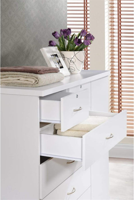 White 7-Drawer Jumbo Chest