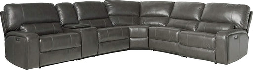 Gray Power Motion Sectional with USB Dock