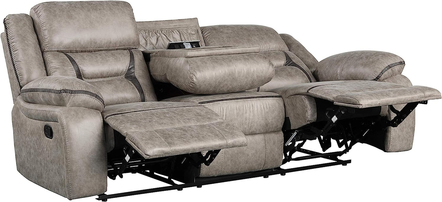 Elkton Reclining Sofa & Loveseat with Storage