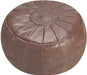 Versatile Chestnut Pouf for Home and Weddings