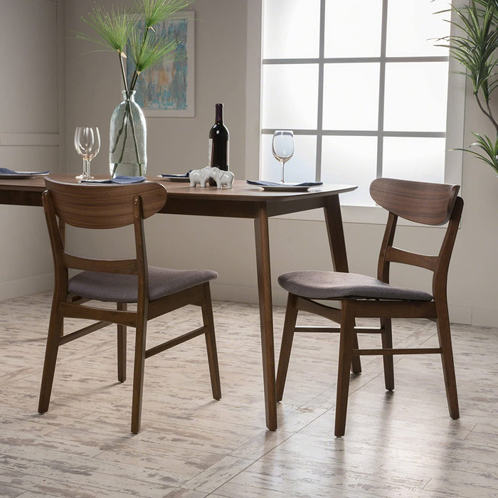 Grey Idalia Walnut Finish Chairs