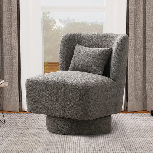 Comfy Gray Swivel Chair for Any Room