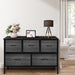 Wood Grain 5-Drawer Tall Chest of Drawers