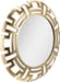 Gold Tribal round Mirror, Contemporary Style