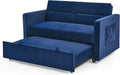 Adjustable Back Sofa Bed with Storage (Blue)