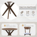 3-Piece Wooden Farmhouse round Table Set with 2 Chairs