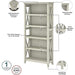 Linen White Oak Bookcase Set by Bush Furniture