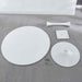 Modern round Dining Table, 42", 220Lbs Capacity, White